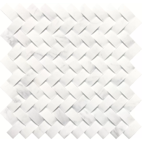 Contempo White Basketweave - stone tile